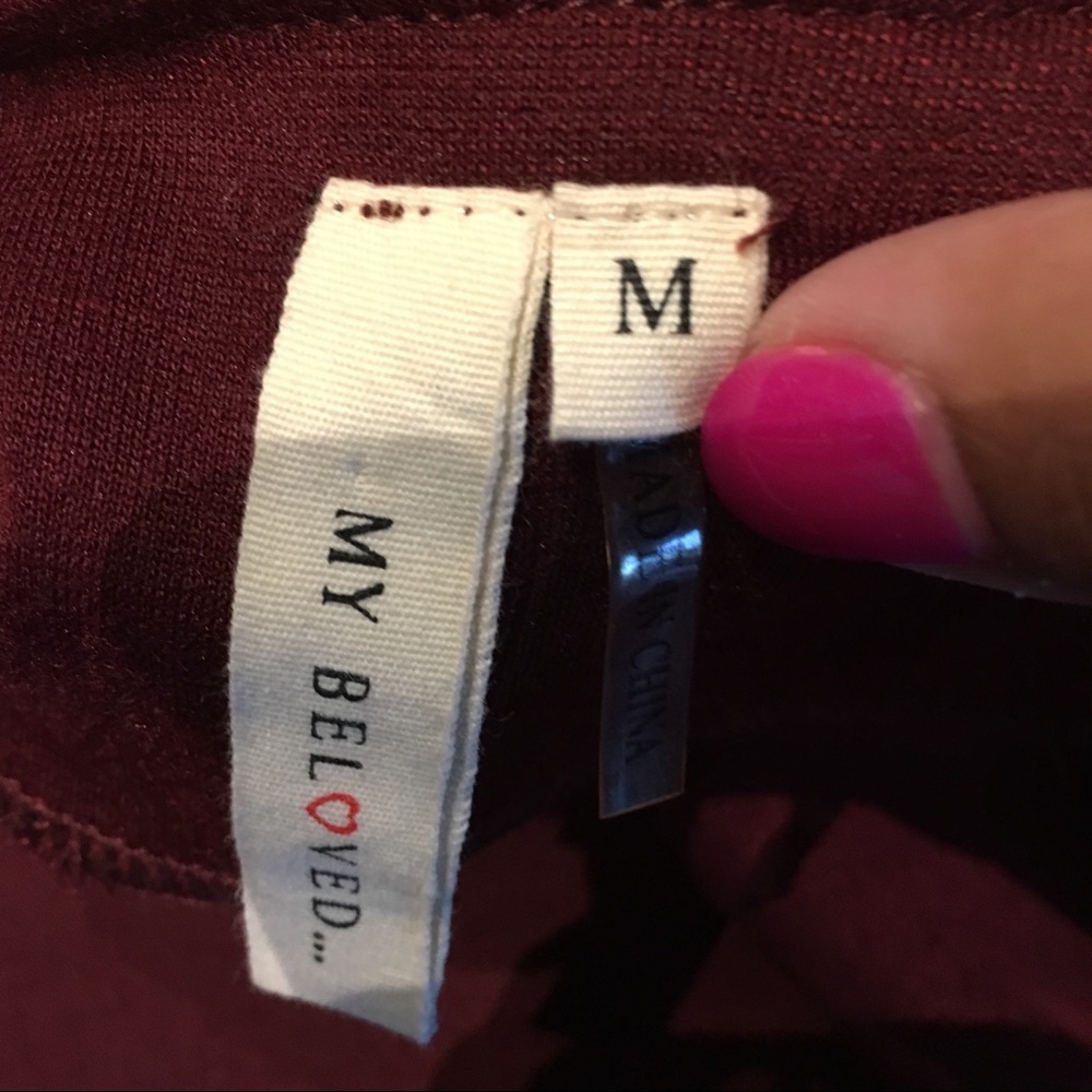 SOLD My Beloved maroon blazer M EUC - Picture 3 of 4